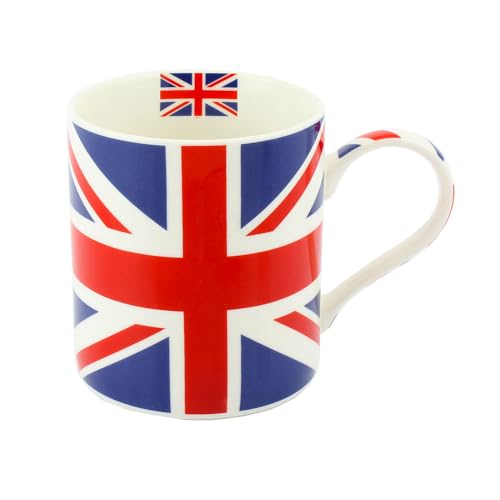 Lesser & Pavey LP33591 Mug Union Jack en porcelaine fine avec boîte, Bleu/Rouge/Blanc