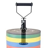 Adjustable Kettlebell Handle Metal Dumbbell Converter Ergonomic Design Quick Adjustment Kettlebells Weights Compatible with 2" Weight Plates Perfect for Strength Training,HIIT,Home Gym Workout