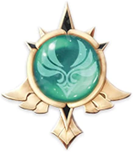 HuSang Genshin Impact Schlüsselanhänger Spiel Projekt Cosplay Kostüm Auge des Gottes Schlüsselanhänger (Wind) Cover