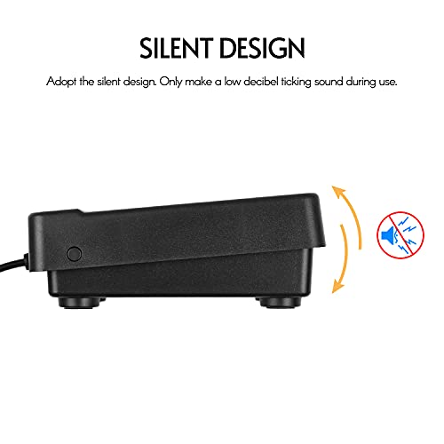 Mibee Interface de 6.35mm Compact Sustain Pedal Pedal Universal Único para Instrumentos Musicais Rol