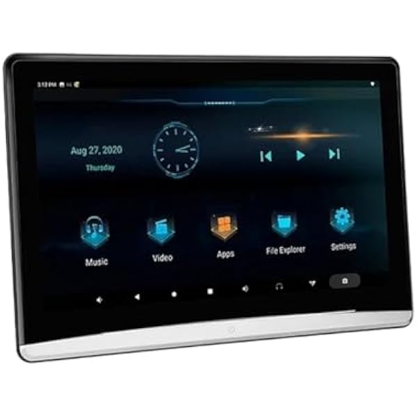 13,3-calowy Telewizor Zagłówkowy 4K Monitor Samochodowy Wielofunkcyjny Tablet Ekran Dotykowy WiFi/Bluetooth/USB/SD/HDMI In Out FM Łatwa Konfiguracja Na Wycieczki(13.3 In 2G 32G 1)