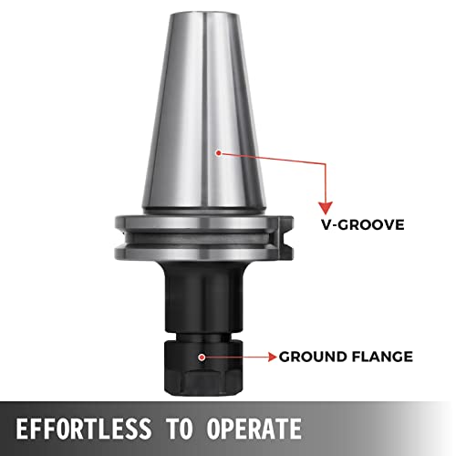Orangea 8Pcs Cat40 Tool Holder Er16 Collet Chuck Set Length 70Mm Chuck Tool Holder Set Mill Holder For Cnc Engraving Machine Milling Lathe(Cat40 Er16 70Mm) #TOP5