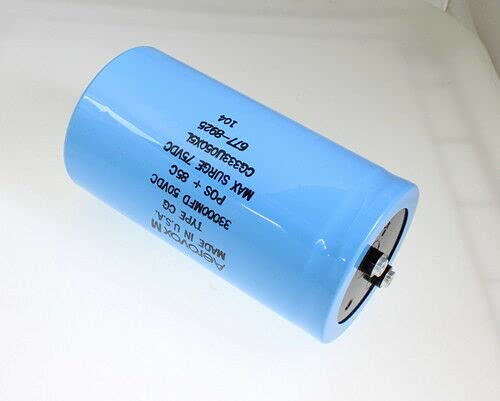 1 pc of 33000uF 50V Large Can Electrolytic Aluminum Capacitor 33000mfd 33,000 50VDC