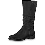 Tamaris Damen KlassischeStiefel 1-1-25345, Frauen Boots,Lederstiefel,Reißverschluss,TOUCH-IT,BLACK(Schwarz)