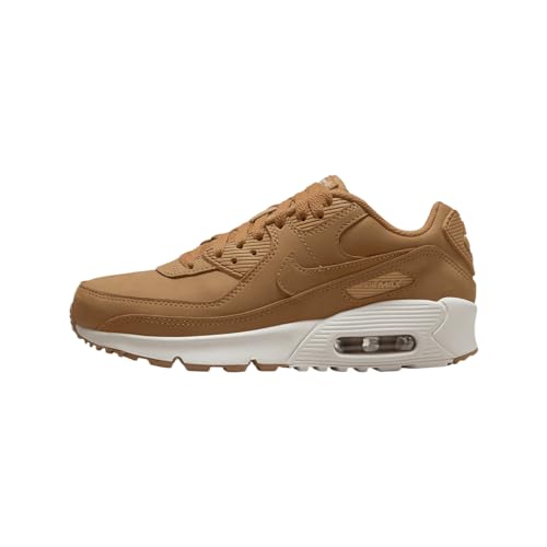 Nike Air Max 90 Big Kids' Shoes (HF6358-200, Flax/Sail/Flax) Size 4