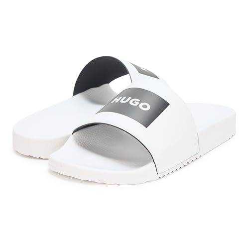 Image of HUGO mens Big Logo Label Slide Sandals
