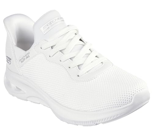 Skechers Damen Bobs Unity Pinch of Luck Sneaker, Off White Textile/Synthetic Trim, 40 EU