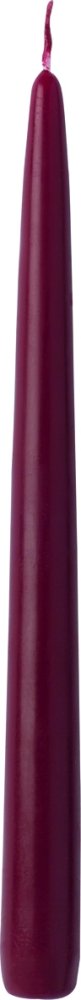 IHR Pair Tapered Candle 24cm Solid Coloured - (Dark Red)