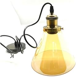 Lamparas Doradas Amazon Fbright Lámpara de Techo E27 Cristal, Dorado