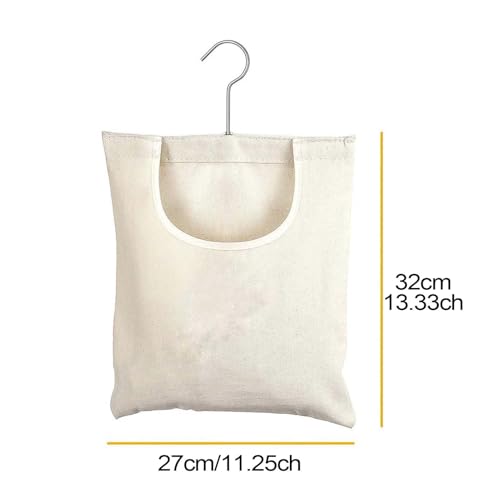 Bolsa de lavandería resistente para colgar suéter y toalla con 20 grapas 6