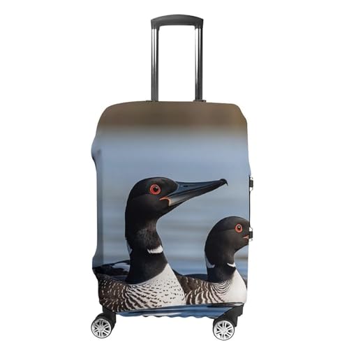 Carry on Luggage Cover Loon Birds Suitcase Covers for Luggages Tsa Approved Travel Luggage Sleeve Protector Elastic Suitcase Protector Anti-Scratch Washable Fits 19-30 Inch Case -L