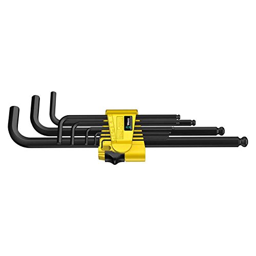 Hex-Plus SAE Ball End L-Key Set with BlackLaser® Surface in Clip, 9 Pieces
