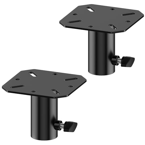 Metal Speaker Stand Mounting Plate for Standard 35mm Speakers Pole or Tripod Stands - 35mm Speaker...