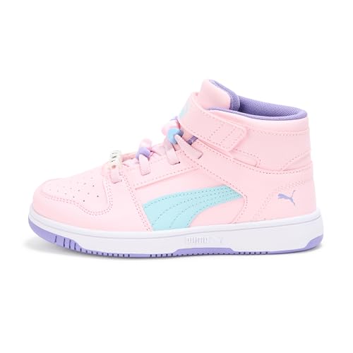 Image of PUMA Kids' Rebound Layup Mid Hook and Loop Sneakers