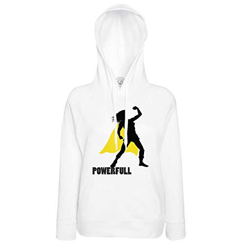 Sweat à capuche puissant super héroïne avec cape jaune confort thermique