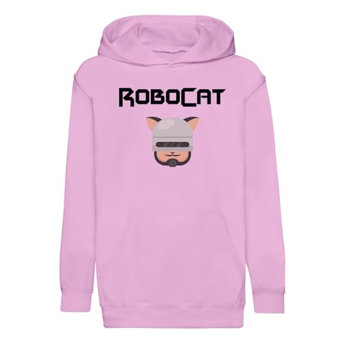 Sweat à capuche enfant Robocat doux et résistant qui ne rétrécit pas au lavage