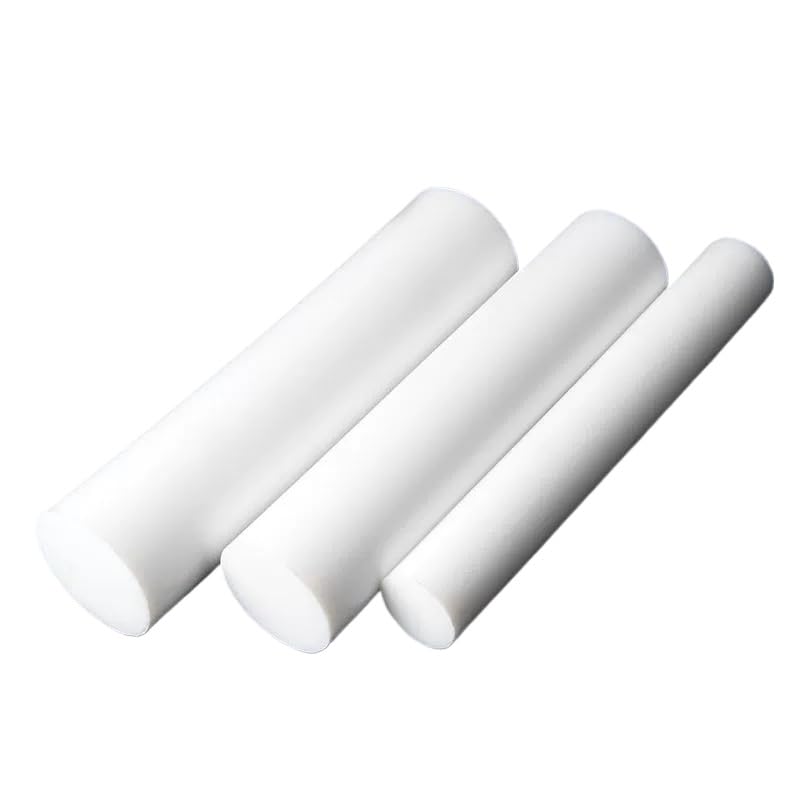 Length 100mm White and Black F4 Rod Teflon Bar Polytetrafluoroethylene Solid Rod DIY PTFE Plastic Bar (White,Diameter 35mm)
