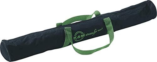 K&M 21421 Waterproof Nylon Carrying Case for Two Microphone Stands, Black