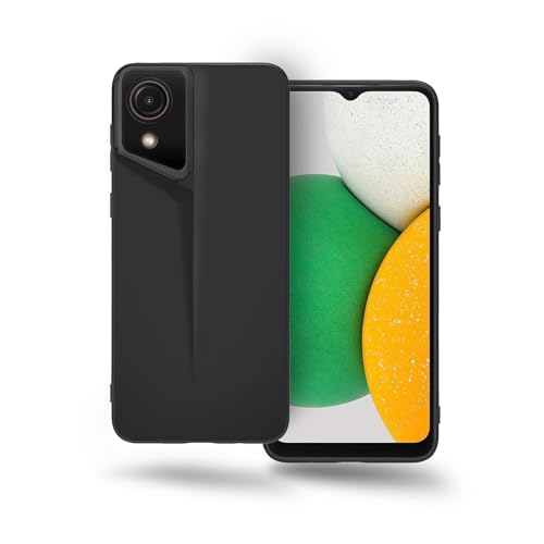 Image of Amazon Brand - Solimo Ultra-Thin Blade Runner Series Matte Finished Camera Protection Soft Back Cover for Samsung Galaxy A03 Core - Black