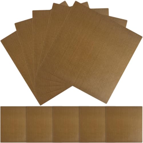 KJHBV 20 Pegatinas Adhesivas Aislantes Marrón para Plancha de Pelo Diseño Adhesivo y Tela de Fibra de Vidrio para Uso en Salón Herramientas Calientes