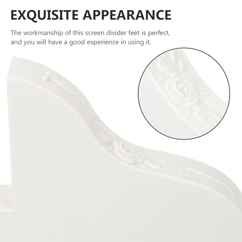 Support pour paravent avec roulettes base stable Gatuida pour panneau - 4