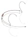 Countryman H6OW6TFN H6 Omnidirectional Wireless Headset Microphone for Fender Transmitters (Tan)