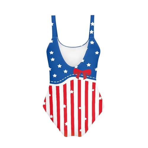 Image of One Piece Bathing Suit for Girl Kids Cute Beach Sport Swimwear U Back Scoop Neck Summer Swimming Pool Beachwear