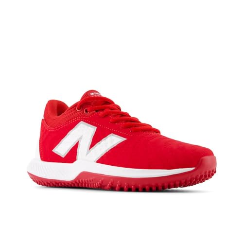 New Balance New Balance Women's FuelCell Fuse V4 Turf Trainer Softball Shoe, Team Red/Optic White, 7.5 M