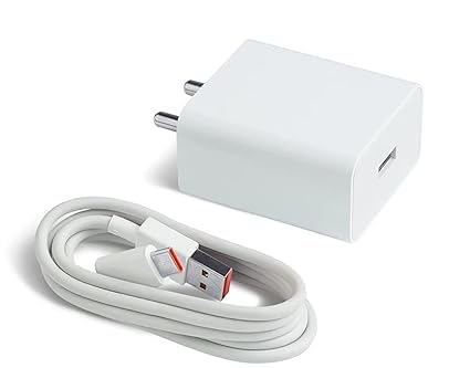 Image of Original 33W SonicCharge 2.0 USB Charger|Wall Charger Adapter with USB to Type-C Cable for MI 10T Pro /Note 9 /9 Power / 9 Prime /Note 10 (Adapter + USB to Type C Cable) (BB100)