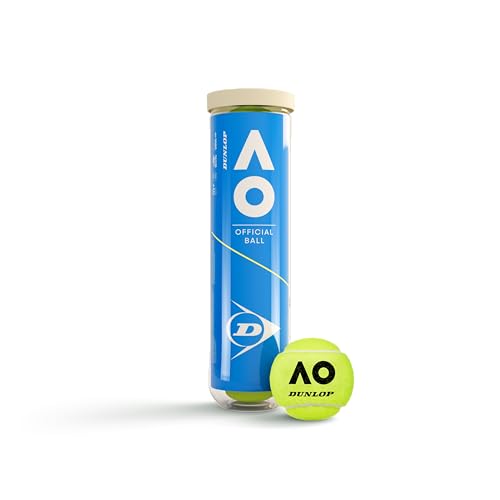 Dunlop Unisex D Tb Australian Open 4Pet Palline da tennis Yellow One Size