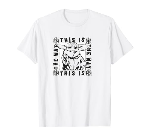 T-shirt Star Wars Grogu This Is The Way vêtement imprimé imprimé Mandalorien