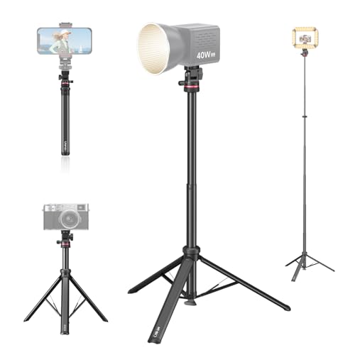 Image of ULANZI MT-80 Aluminum Tripod Stand, 7FT Auto Pop-Up Camera Light Tripod