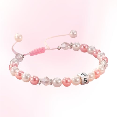 POTUS Engraved Metal Bead and Natural Stone Bracelet Birthday Gift, 5th Birthday Present3