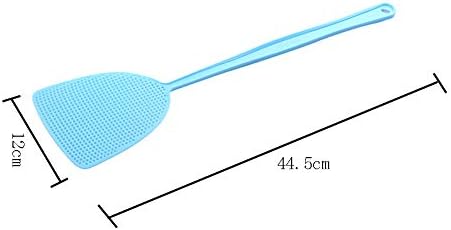 3 Pieces Fly Swatters Plastic Fly Swatters Long Handle Fly Swatters Manual Heavy Duty Plastic Flyswatter Fly Swatter Heavy Duty for Home Kitchen(Pink, Green, Blue)