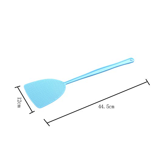 3 Pieces Fly Swatters Plastic Fly Swatters Long Handle Fly Swatters Manual Heavy Duty Plastic Flyswatter Fly Swatter Heavy Duty for Home Kitchen(Pink, Green, Blue)