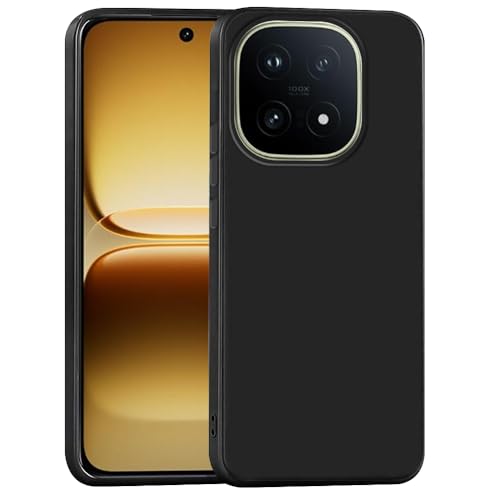 Image of Back Cover for iQOO 15 5G | Full Camera Protection | Premium Liquid Silicon Case | Flexible Bumper Case for iQOO 15 5G (Black)