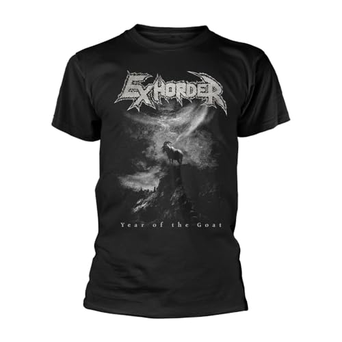 T-Shirt Year of The Goat Exhorder Noir XL pour Adulte au Style Heavy Metal