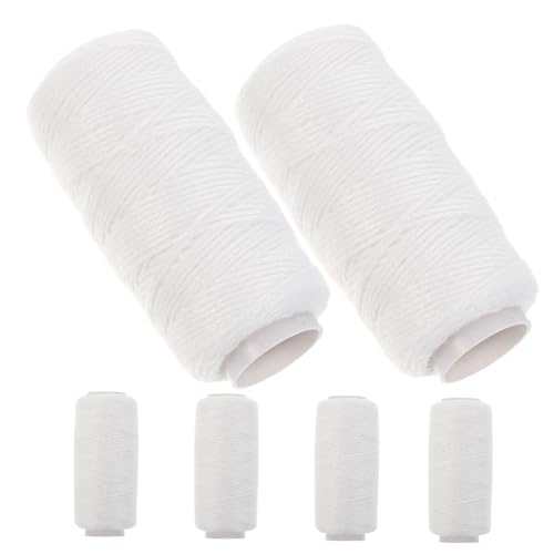 Anneome 6 piezas Hilo de Algodón para Depilación Facial de Unidades Resistente y Suave para Cejas y Facial Hilo Grueso para Depilado Preciso y Cuidado Delicado Piel
