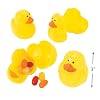 One Dozen (12) Plastic Ducky Shaped Easter Eggs