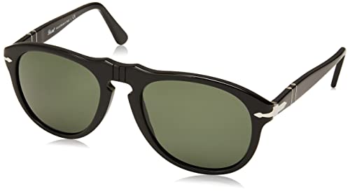 PERSOL - 649 - Lunettes de soleil mixte, Black, 52