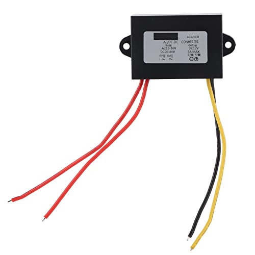 Regulador convertidor de Fuente de alimentación AC24V a DC12V Alta eficiencia 36W Módulo Impermeable a Prueba de Polvo a Prueba de Golpes para Audio del automóvil Pantalla LED