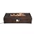 SUNBURY Outdoor 56-Inch Propane Burning Fire Pit Table, 50,000 BTU Dark Brown Concrete Patio Gas Fire Table w Waterproof Cover, Lava Rocks