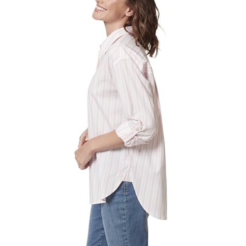 Image of Gloria Vanderbilt Women's Amanda Oversized Button Down Shirt with Roll-tab Sleeves