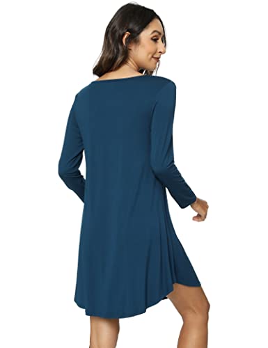 Image of GYS Womens Bamboo Viscose Nightgown Super Soft Lightweight Night Shirts for Sleeping