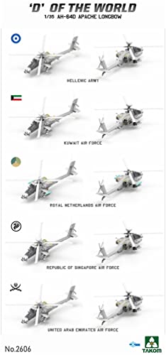 Maquette hélicoptère AH-64D Apache Longbow TAKOM 2606 kit plastique de combat