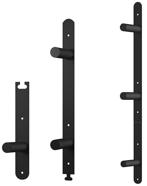 Weight Plate Storage Rack, Weight Plate Holder Wall Mounted Bumper Plate Storage for Home Gym, Fit 2 Olympic Plates