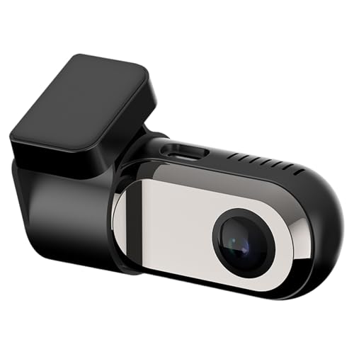 Cámara de salpicadero para vehículo – Grabadora de coche negro, función de grabación en bucle, visión impermeable, gran angular de 140 grados con monitor de estacionamiento | Enregis