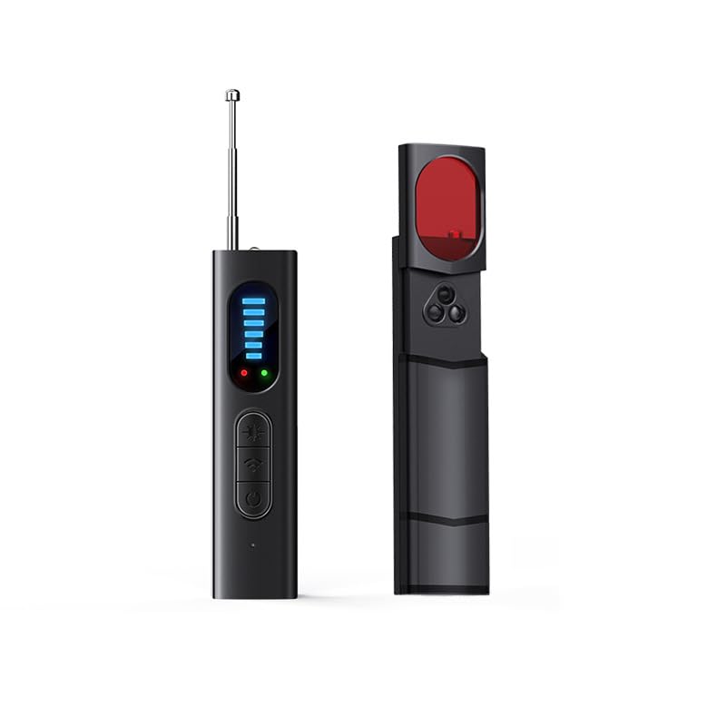 Tectores de cámara, Cámara Oculta RF Detector de Señal, Detector RF inalámbrico, detector de escuchas telefónicas, Detector de cámara oculta, Anti espionaje Detector 5 Niveles Sensibilidad Para Hotel