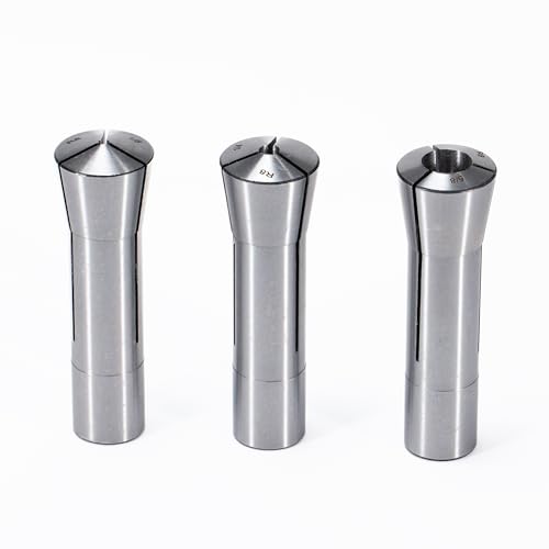 MACHALLY Precision R8 Collet Set, 3pcs, 1/8