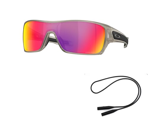 Oakley OO9307 Sunglasses Bundle: OO 9307 TURBINE ROTOR 930730 Matte Trans Grey Ink/Prizm Road Policarbonate Standard and Universal Anti-slip Silicone Leash2
